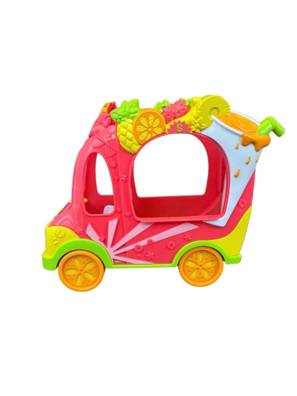 Shopkins Pink Hair Doll with Pink and Yellow Play Van - Picture 4 of 11